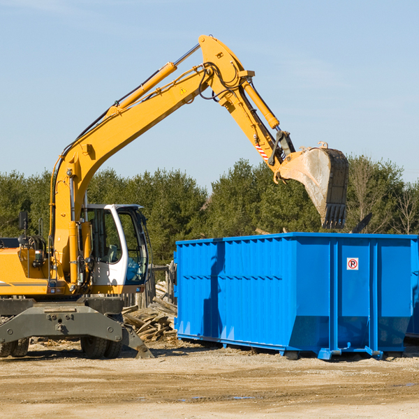 what happens if the residential dumpster is damaged or stolen during rental in Blossvale NY